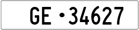 Truck License Plate